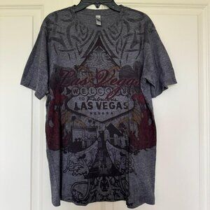 Welcome To Fabulous Las Vegas Nevada Graphic T-Shirt Adult Medium Next Level Tee